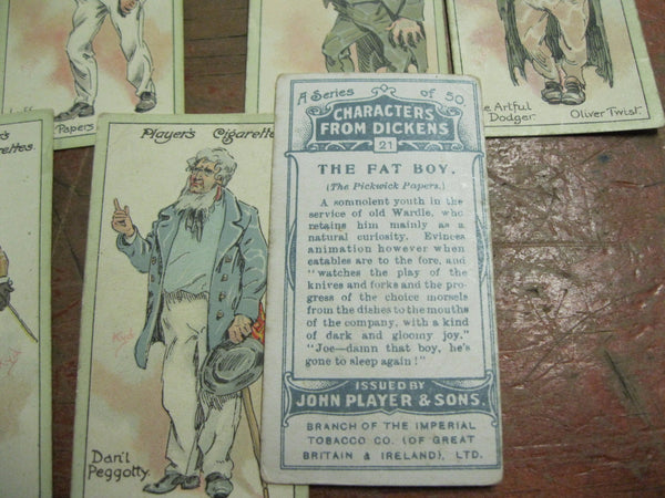 Player Cigarettes Dickens Cards