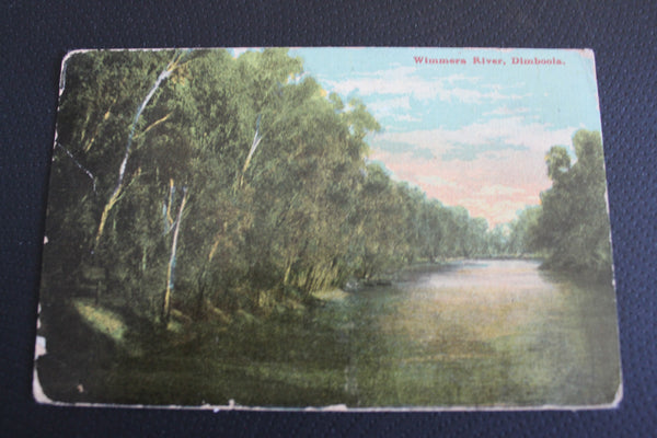 1907 -  Wimmera River Dimboola Postcard