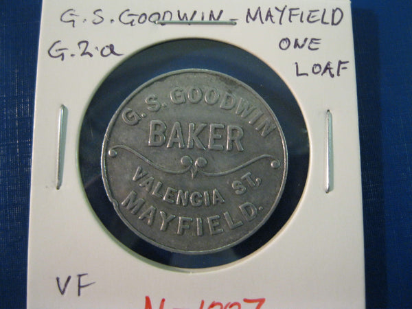 G.S.Goodwin G.2a  One Loaf Token