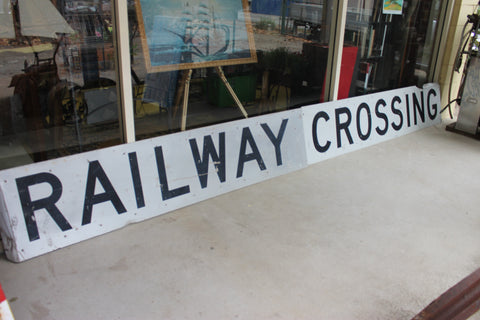 Large Railway Crossing Sign
