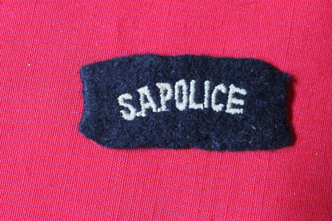 Vintage SA Police Shoulder Title