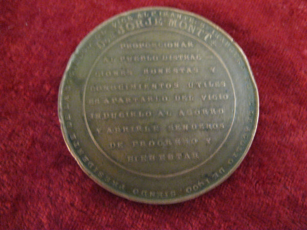 1900 - Chile Don Jorje Montt Medallion