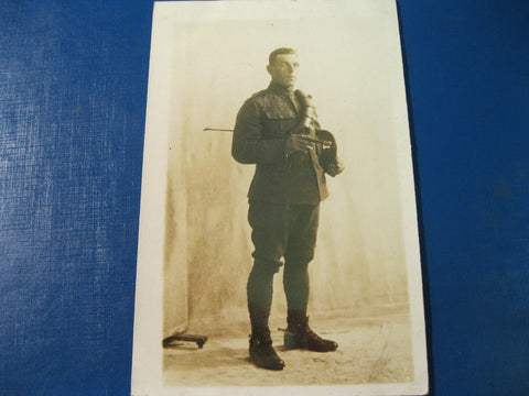 WW1 - Studio photo card of British 11th Hussars Soldier