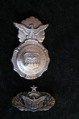 Dept of Air Force Security Police Badges