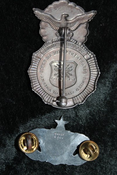 Dept of Air Force Security Police Badges