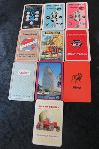 10 - Vintage Advertising Swap  Cards