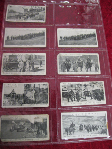 Small Lot Of Military Cigarette Cards