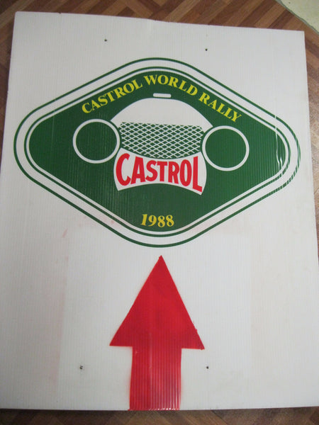1988 - Castrol Rally Route Sign