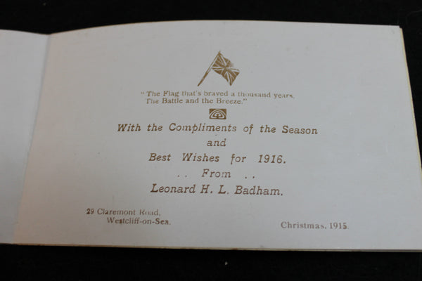 1915 - English Fleet Christmas Card