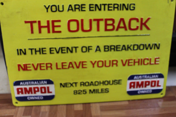 Large Ampol Outback Sign
